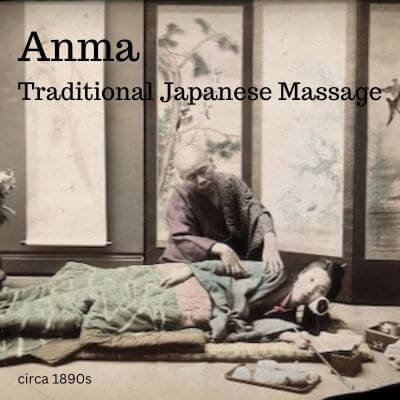 Photo of 1890s Anma Japanese massage therapy.