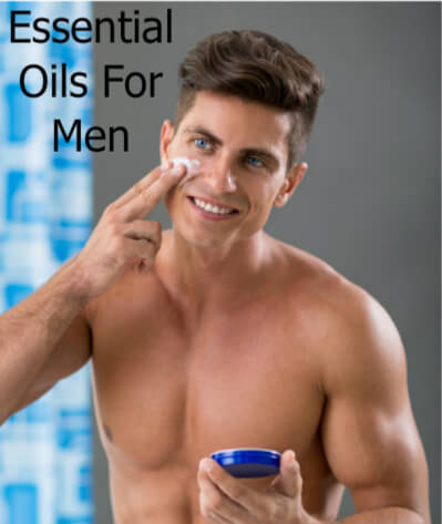 Man applying cream to face | Essential Oils For Men