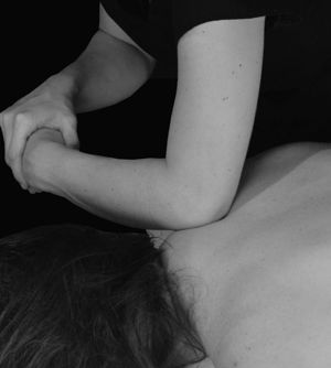 Deep Tissue Massage on Shoulder