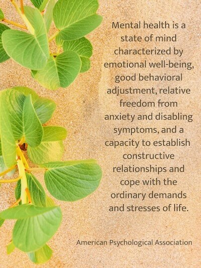 APA Definition of Mental Health