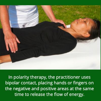 Woman Receiving Polarity Therapy