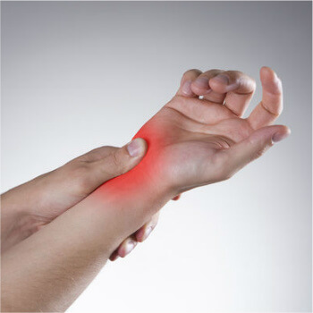 Person holding their painful wrist | Wrist Pain Relief