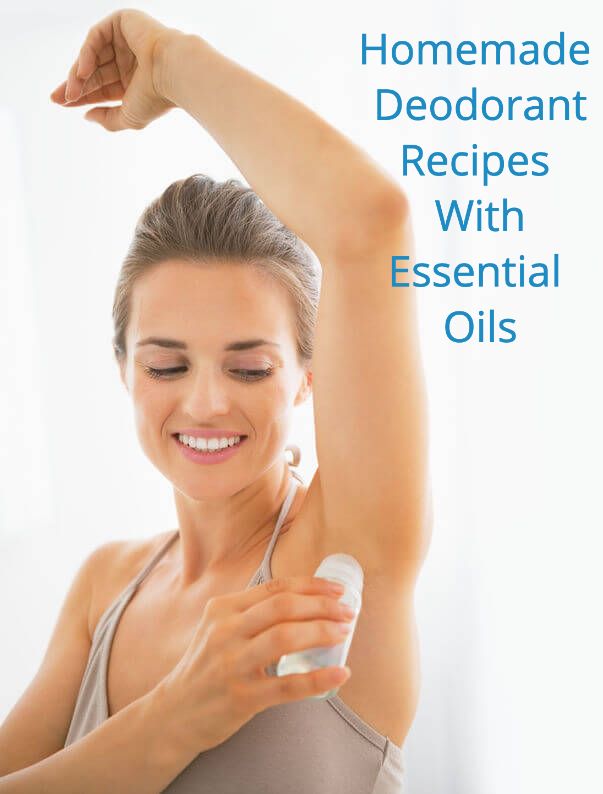 Woman Using Deodorant | Aromatherapy Homemade Deodorant Recipes With Essential Oils
