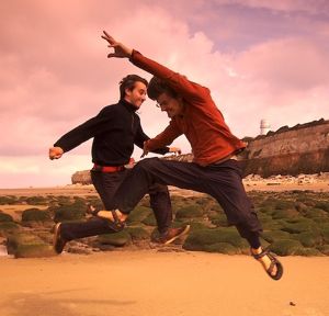 Two Men Jumping | Somatic Education Improves Functioning of the Body